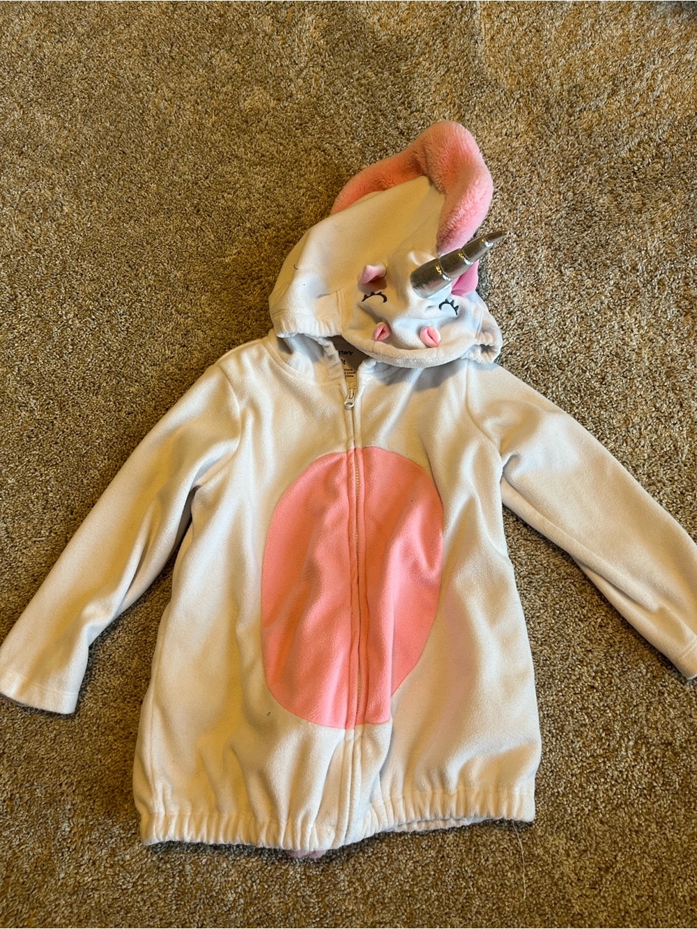 3T Carters Unicorn Costume/jacket